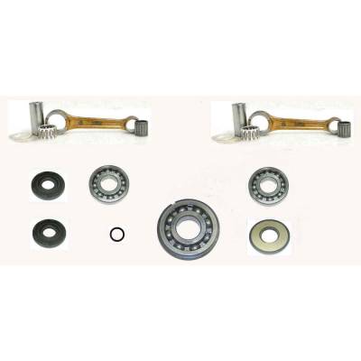 Crankshaft Rebuild Kit Compatible With 1986-1988 Kawasaki X-2 650 650 Sx 635Cc 2-Cyl 2-Stroke 52 Hp