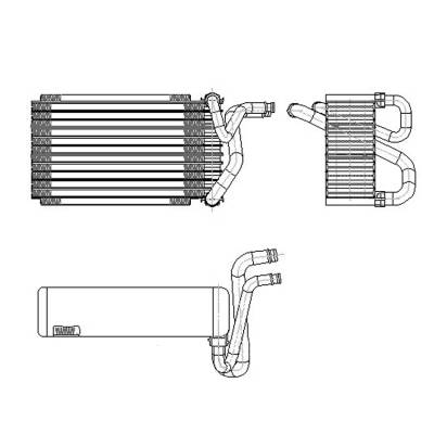 New Front A/C Evaporator Core Compatible With Kia Forte Koup 2010-2013 Kia Forte5 2012-2013 Kia