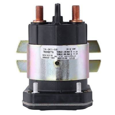 24V 4 Terminal Solenoid 225 Amp Continuous Duty Compatible With Trombetta 114-2411-020 White Rodgers
