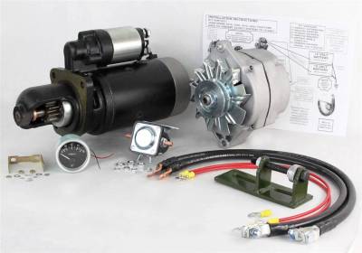 New 24 To 12 Volt Alternator And Starter Kit Compatible With John Deere Tractor 3020 Ty16172 Ts-8000