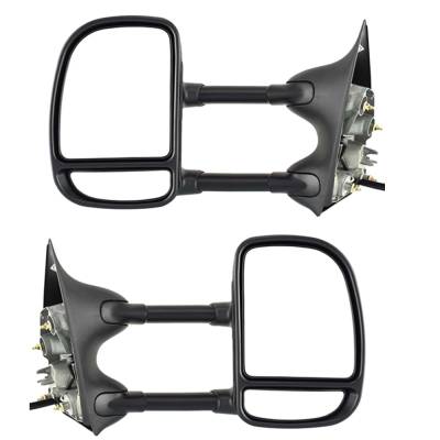 New Pair Mirror Compatible With Ford F-250 Super Duty Xl Xlt Lariat Standard Extended Crew Cab