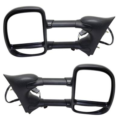 Rareelectrical - New Pair Mirror Compatible With Ford F-350 Super Duty Xlt Xl Lariat Cab And Chassis Crew Cab - Image 4