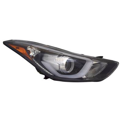 Led Right Headlight Compatible With 2014-2016 Hyundai Elantra Limited Sport With Led Drl 1.8L I4