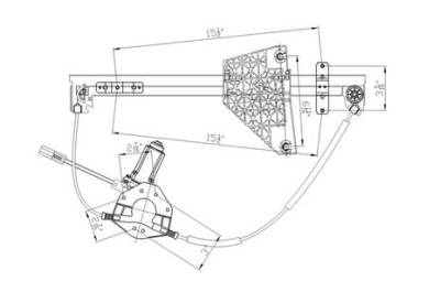 Window Regulator Compatible With 1999-2000 Chrysler Jeep 55076468Ai Grand Cherokee 2000-1999 Power
