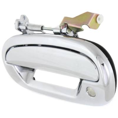 Rareelectrical - Front Driver Side Exterior Door Handle Compatible With 1997-2004 Ford F-150 Ford Expedition Chrome - Image 2