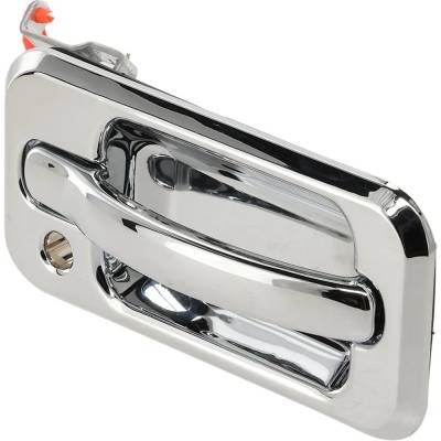 Rareelectrical - Front Passenger Side Exterior Door Handle Compatible With 2003-2009 Hummer H2 Chrome With Key Hole - Image 2