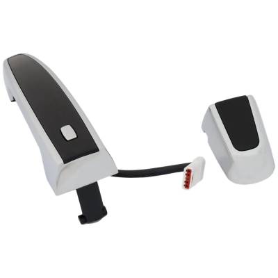 Rareelectrical - Front Driver Side Exterior Door Handle Compatible With 2016-2024 Chevrolet Malibu Black With Chrome - Image 2