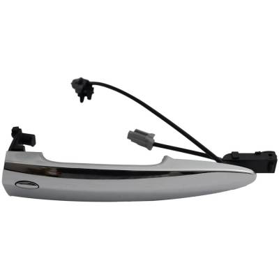 Front Or Rear Driver Side Exterior Door Handle Compatible With 2011-2017 Nissan Leaf Chrome Without
