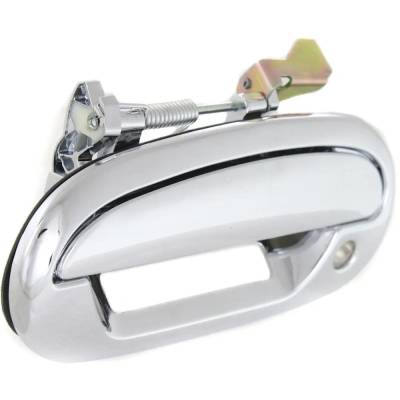 Rareelectrical - Left Front Exterior Door Handle Compatible With 1997-2004 Ford Expedition Ford F-150 Chrome With Key - Image 3