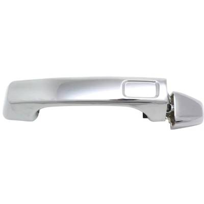 Front Or Rear Driver Side Exterior Door Handle Compatible With 2006-2010 Hummer H3t Hummer H3 Chrome