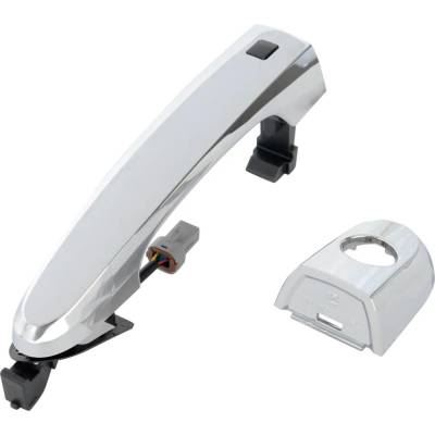 Rareelectrical - Front Driver Side Exterior Door Handle Compatible With 2011-2015 Kia Sorento Chrome With Key Hole - Image 3