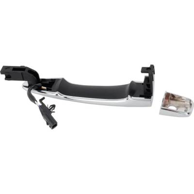 Rareelectrical - Left Front Exterior Door Handle Compatible With 2015-2023 Nissan Murano Nissan Rogue Chrome With Key - Image 5