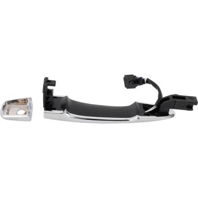 Rareelectrical - Left Front Exterior Door Handle Compatible With 2015-2023 Nissan Murano Nissan Rogue Chrome With Key - Image 6