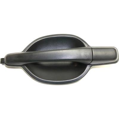 Left Rear Exterior Door Handle Compatible With 2004-2011 Mitsubishi Endeavor Textured Black Without
