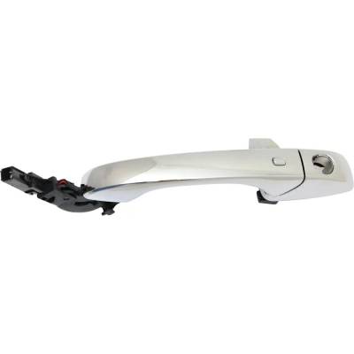 Rareelectrical - Front Driver Side Exterior Door Handle Fits 2011-2022 Jeep Grand Cherokee Dodge Durango Chrome With - Image 1