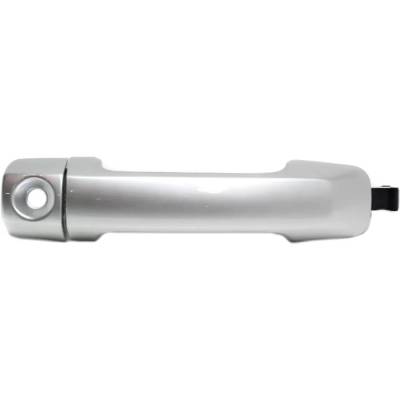 Front Driver Side Exterior Door Handle Compatible With 2007-2014 Toyota Fj Silver With Key Hole