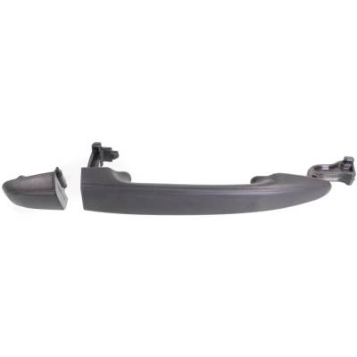 Rear Left (Driver Side) Exterior Door Handle Compatible With 2004-2010 Toyota Sienna Textured Black