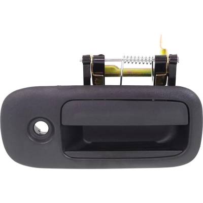 Rear Passenger Side Exterior Door Handle Compatible With 2010-2023 Gmc Savana Textured Black Without