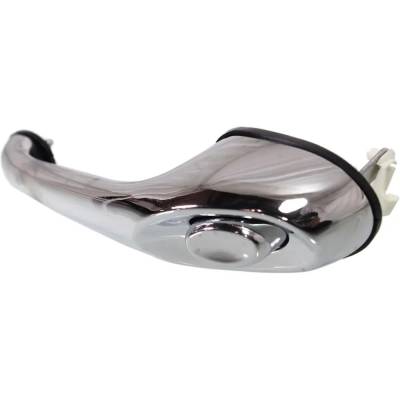 Rareelectrical - Left Rear Exterior Door Handle Compatible With 2001-2010 Chrysler Pt Cruiser Chrome Without Key Hole - Image 2