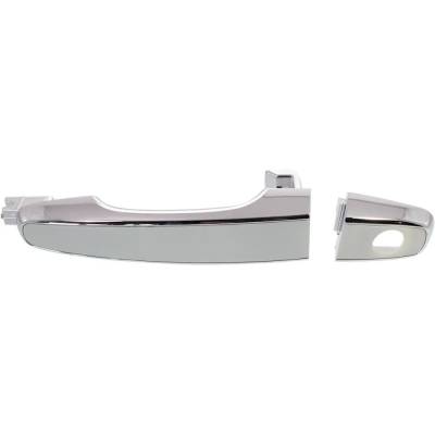 Front Driver Side Exterior Door Handle Compatible With 2008-2013 Chevrolet Caprice Pontiac G8 Chrome