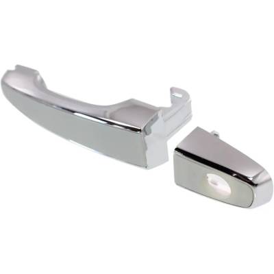 Rareelectrical - Front Driver Side Exterior Door Handle Compatible With 2008-2013 Chevrolet Caprice Pontiac G8 Chrome - Image 2