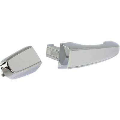 Rareelectrical - Rear Driver Side Exterior Door Handle Compatible With 2008-2013 Chevrolet Caprice Pontiac G8 Chrome - Image 3