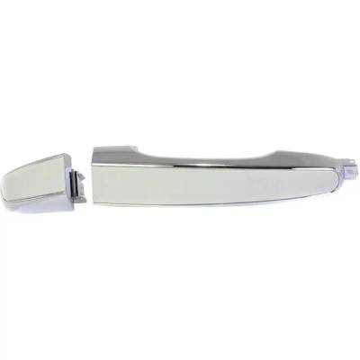 Left Rear Exterior Door Handle Compatible With 2008-2013 Pontiac G8 Chevrolet Caprice Chrome Without