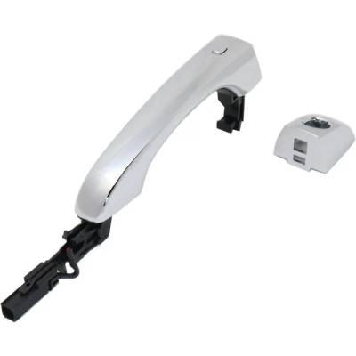 Rareelectrical - Left Front Exterior Door Handle Compatible With 2011-2020 Chrysler 300 Dodge Journey Chrome With Key - Image 3
