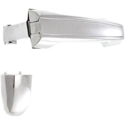 Rareelectrical - Left Rear Exterior Door Handle Compatible With 2006-2010 Hyundai Sonata Chrome Without Key Hole - Image 3