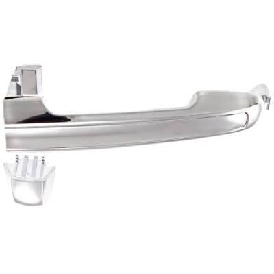 Rareelectrical - Rear Left (Driver Side) Exterior Door Handle Compatible With 2006-2010 Hyundai Sonata Chrome Without - Image 5