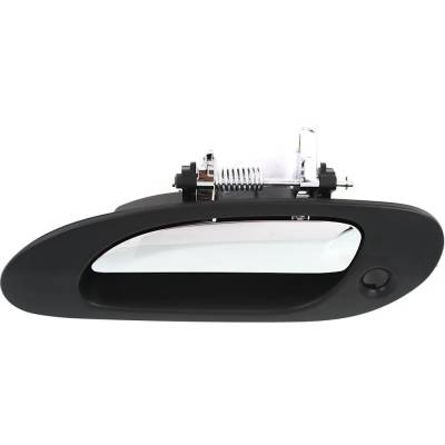 Front Driver Side Exterior Door Handle Compatible With 1999-2003 Acura Tl Chrome Lever With Black