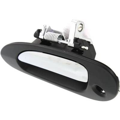 Rareelectrical - Front Driver Side Exterior Door Handle Compatible With 1999-2003 Acura Tl Chrome Lever With Black - Image 2