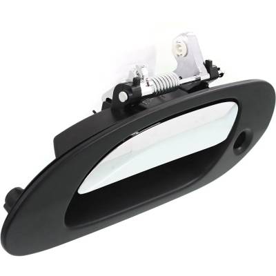 Rareelectrical - Left Front Exterior Door Handle Compatible With 1999-2003 Acura Tl Chrome Lever With Black Bezel - Image 3