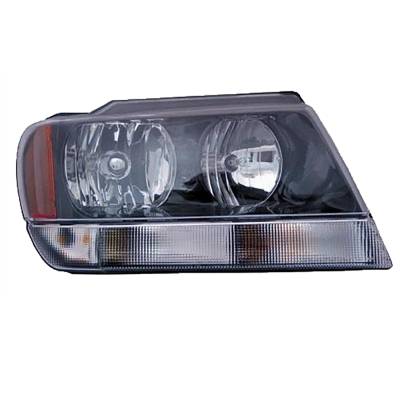 New Right Headlight Compatible With Jeep Grand Cherokee Sport 4.7L 2002 By Part Number 55155128Aj