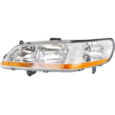 New Left Headlight Compatible With Honda Accord Ex Lx Coupe Sedan 2.3L 1998 1999 2000 By Part Number