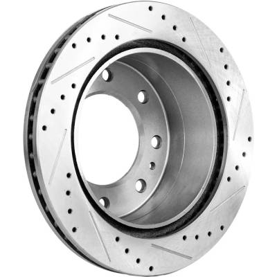 Rareelectrical - New Vented Brake Disc Compatible With Chevrolet Gmc Sierra 3500 Hd Base 8 Cyl 6.0L Silverado 2500 Hd - Image 4
