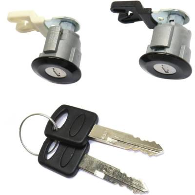 Rareelectrical - New Black Door Lock Cylinder Compatible With Ford E-150 Chateau 8 Cyl 5.4L Explorer Eddie Bauer 6 - Image 5