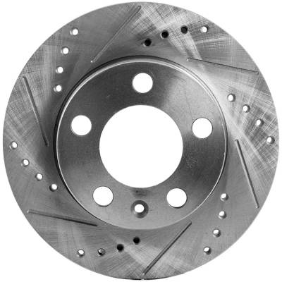 New Solid Brake Disc Compatible With Volkswagen Golf Gl 4 Cyl 2.0L Beetle Se 5 Cyl 2.5L Beetle 2.5 5