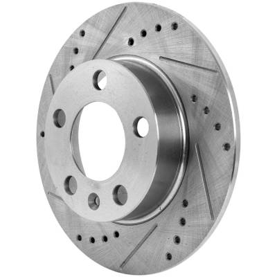 Rareelectrical - New Solid Brake Disc Compatible With Volkswagen Jetta City Base 4 Cyl 2.0L Beetle Sport 4 Cyl 2.0L - Image 3