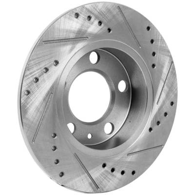 Rareelectrical - New Solid Brake Disc Compatible With Volkswagen Beetle S 5 Cyl 2.5L Beetle Sport 4 Cyl 1.8L Golf - Image 5