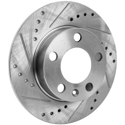Rareelectrical - New Solid Brake Disc Compatible With Volkswagen Golf Gti 1.8T 4 Cyl 1.8L Jetta Gls 4 Cyl 1.8L Beetle - Image 2