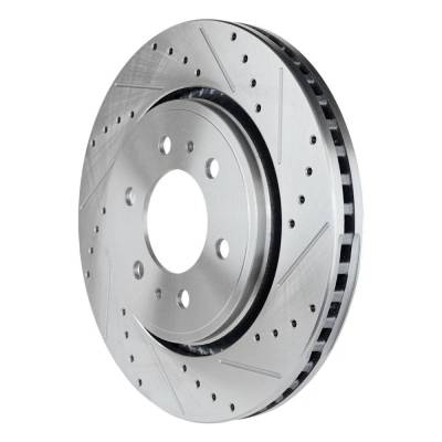 RAREELECTRICAL - New Cross-Drilled Brake Disc Compatible With Ford Lincoln Navigator L Black Label 6 Cyl 3.5L F-150 - Image 2