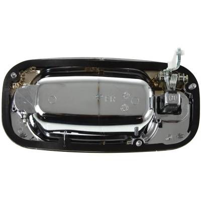 Rareelectrical - Front Passenger Side Exterior Door Handle Compatible With 1999-2007 Gmc Yukon Gmc Sierra Chrome - Image 4