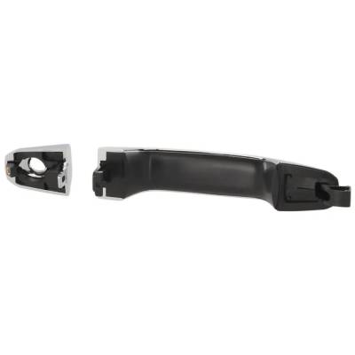 Rareelectrical - Driver Side Front Exterior Door Handle Compatible With 2014-2022 Chevrolet Silverado Chrome With Key - Image 6