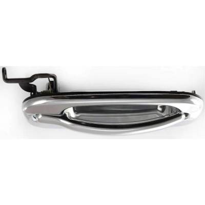 Rareelectrical - Passenger Side Rear Exterior Door Handle Compatible With 2000-2007 Gmc Yukon Gmc Sierra Chrome - Image 5