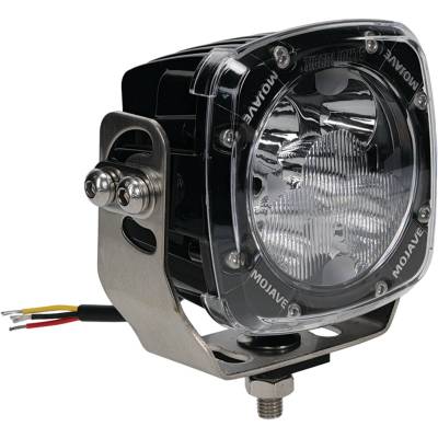 Rareelectrical - Mojave Series Dual 4 Inch Led Racing Light Kit 10000 Lumens 100W 12-24V 2 Lights Harness Lens Covers - Image 2