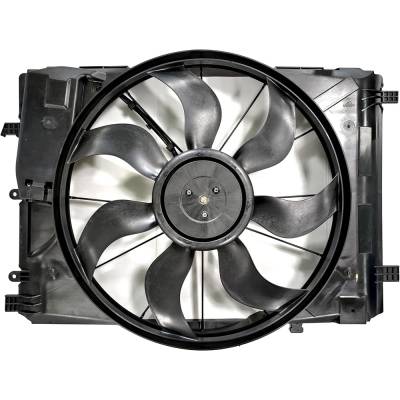 Rareelectrical - New Dual Radiator And Condenser Fan Compatible With Mercedes-Benz Cla250 Gla250 Slk250 4Matic Base - Image 1