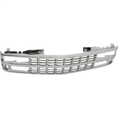 New Cross Bar Grille Assembly Compatible With Chevrolet C2500 Silverado 6 Cyl 4.3L C3500 Silverado 8