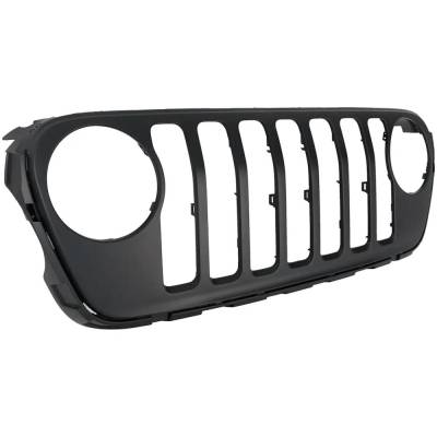 RAREELECTRICAL - New Black Grille Assembly Compatible With Jeep Wrangler Rubicon 4 Cyl 2.0L Gladiator Willys 6 Cyl - Image 3