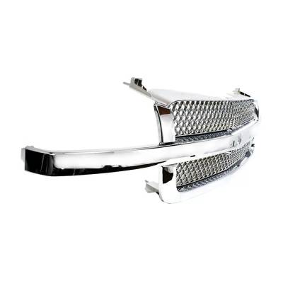 Rareelectrical - New Mesh Insert Grille Assembly Compatible With Chevrolet Silverado 1500 Lt 8 Cyl 4.8L Silverado - Image 3